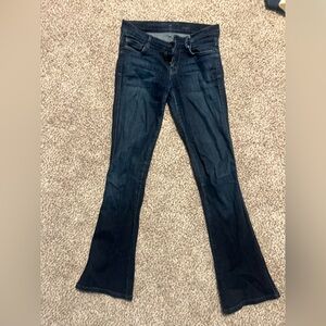 7 For All Mankind Dark Indigo Kaylie bootcut Jeans